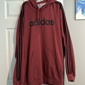 adidas Men's 3-Stripes Fleece Hooded Sweatshirt Sport Sweater 4XLT Big Tall